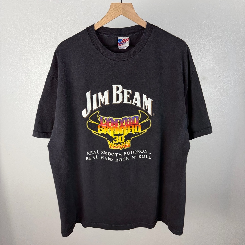 Vintage Lynard Skynyrd 30 Year World Tour 2003 Y2K T Shirt Jim Beam Size XXL